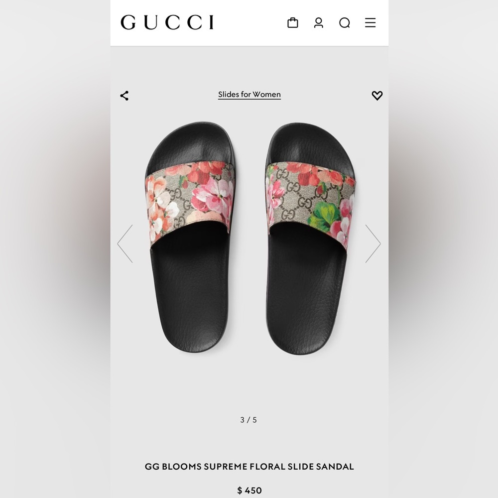 Gucci Bloom Slides Size 38 8